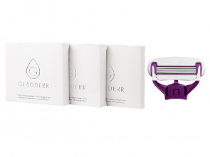 12 Shaving Cartridges Body Violet/White